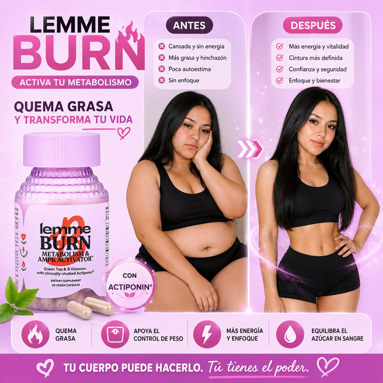 LemmeBurn™ - ¡Activa tu metabolismo y quema la grasa localizada desde adentro!