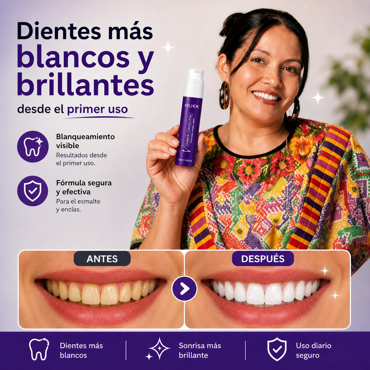 BrightSmile™ - ¡Dientes más blancos desde la primera aplicación!
