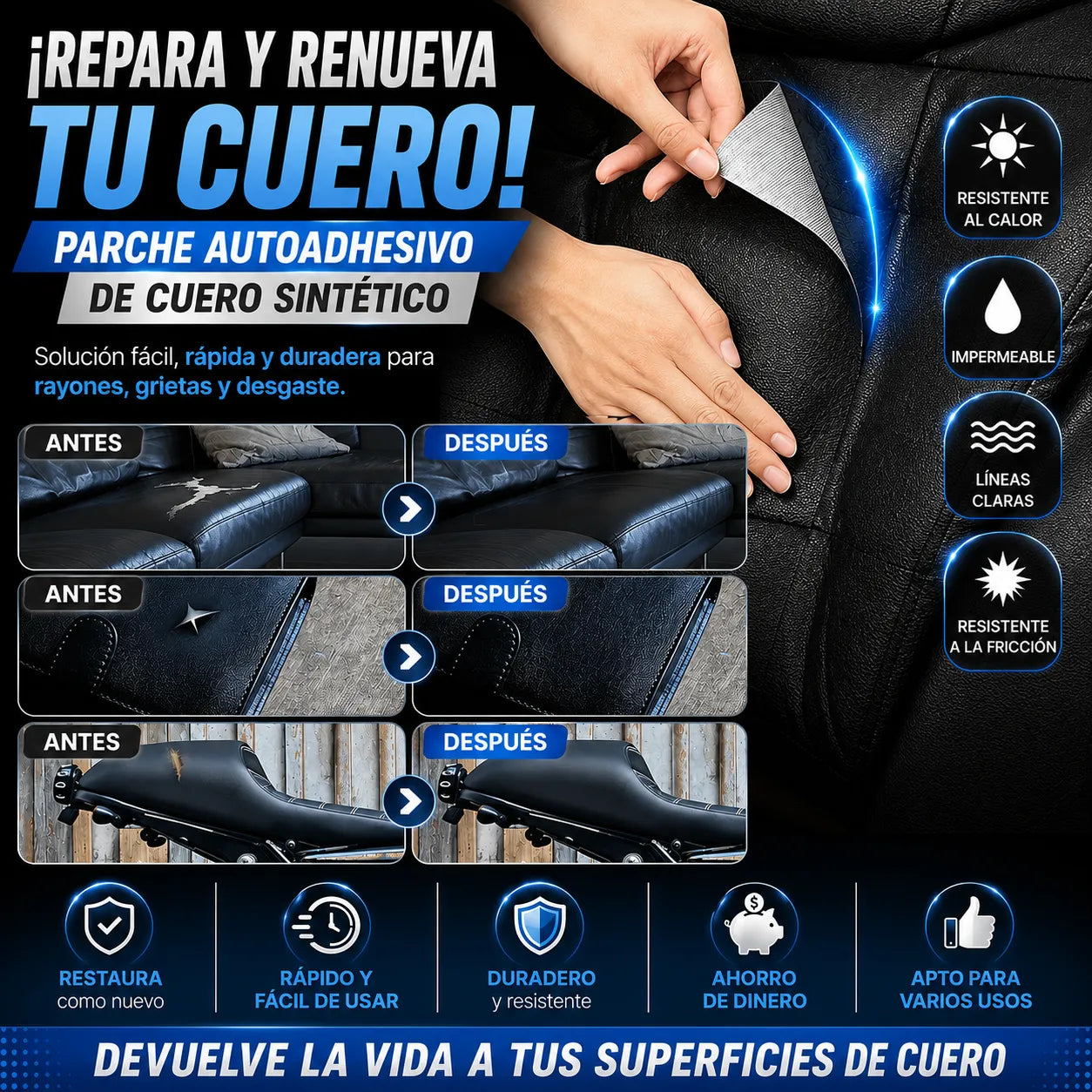 ¡Devuelve la vida a tu sofá, asientos y demás en segundos!