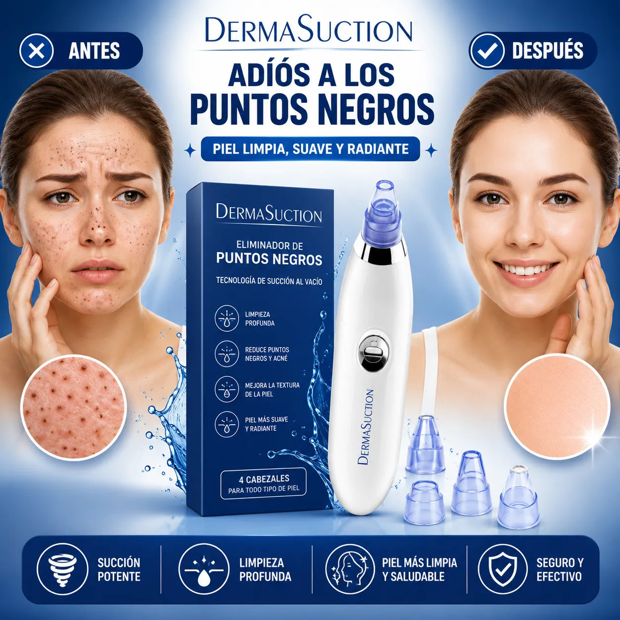 ¡Dile adiós a los puntos negros sin exprimir, sin dolor y sin dañar tu piel!