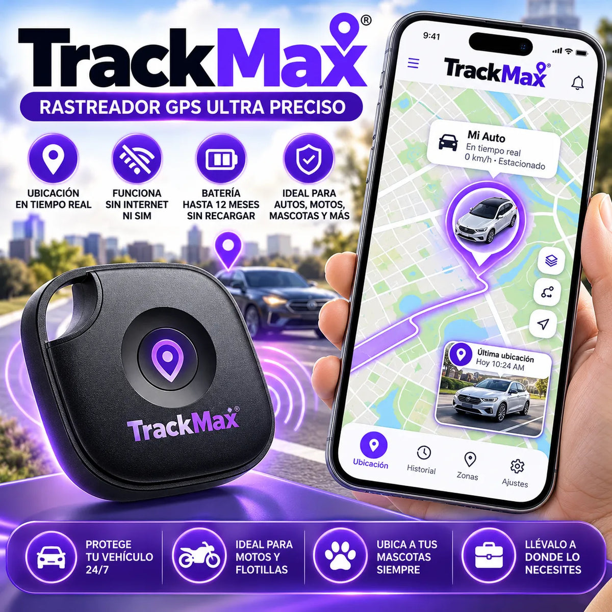 ¡Localiza todo en segundos con este Rastreador GPS Ultra Preciso!