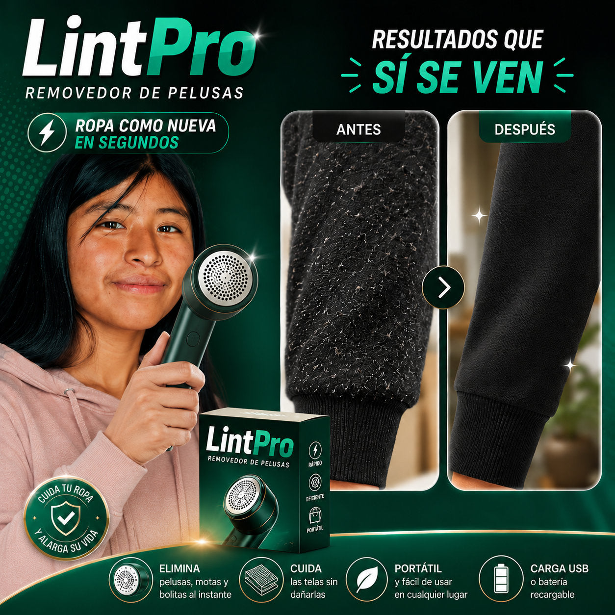 LintPro® - ¡El secreto para que tu ropa siempre luzca recién comprada!