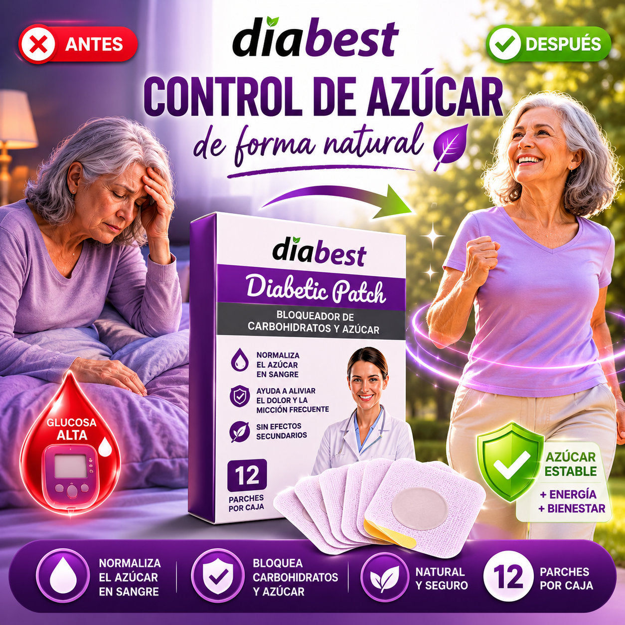 ¡El complemento natural para diabéticos que trabaja mientras tú vives tu vida normal!