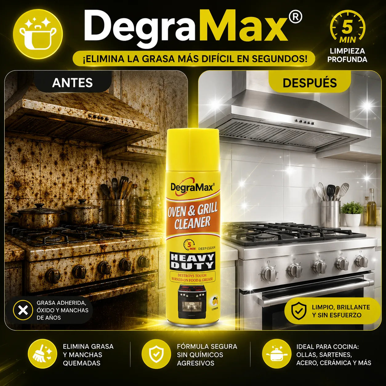 ¡Elimina la grasa más difícil en segundos sin tallar ni esforzarte!