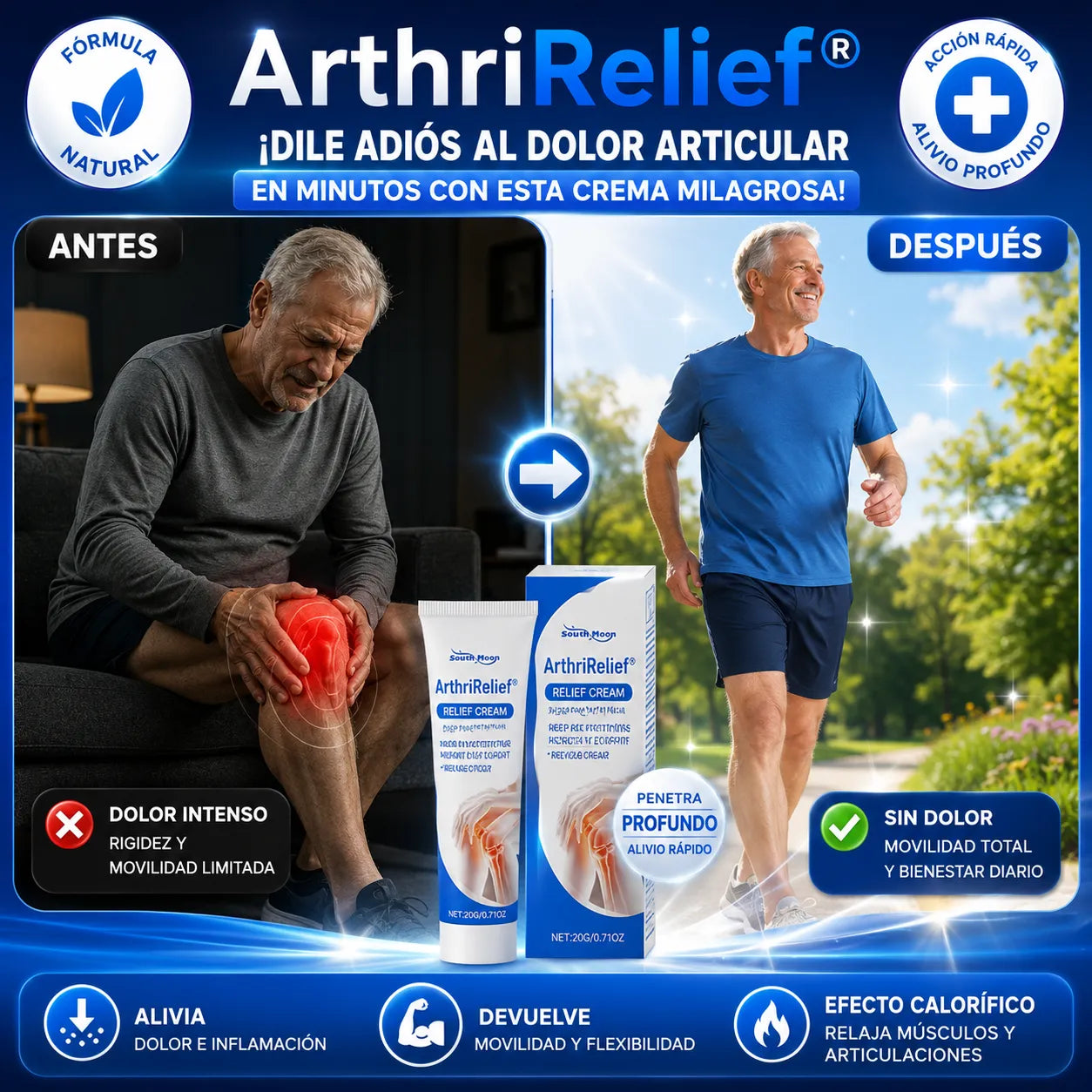 ArthriRelief® — ¡Dile adiós al dolor articular en minutos con esta crema milagrosa!
