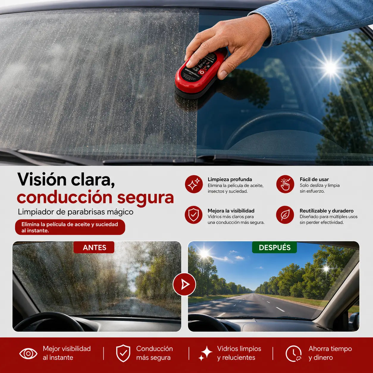 ¡Oferta Flash! - ¡Visibilidad perfecta con solo pasarlo una vez!