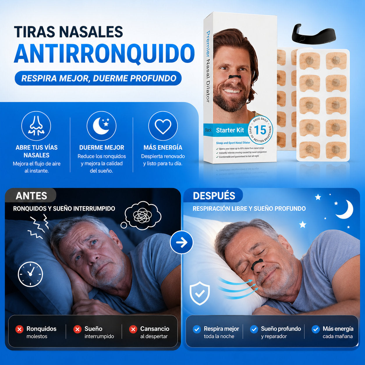 BreathEasy™ - ¡Duerme sin roncar y descansa profundo desde la primera noche!
