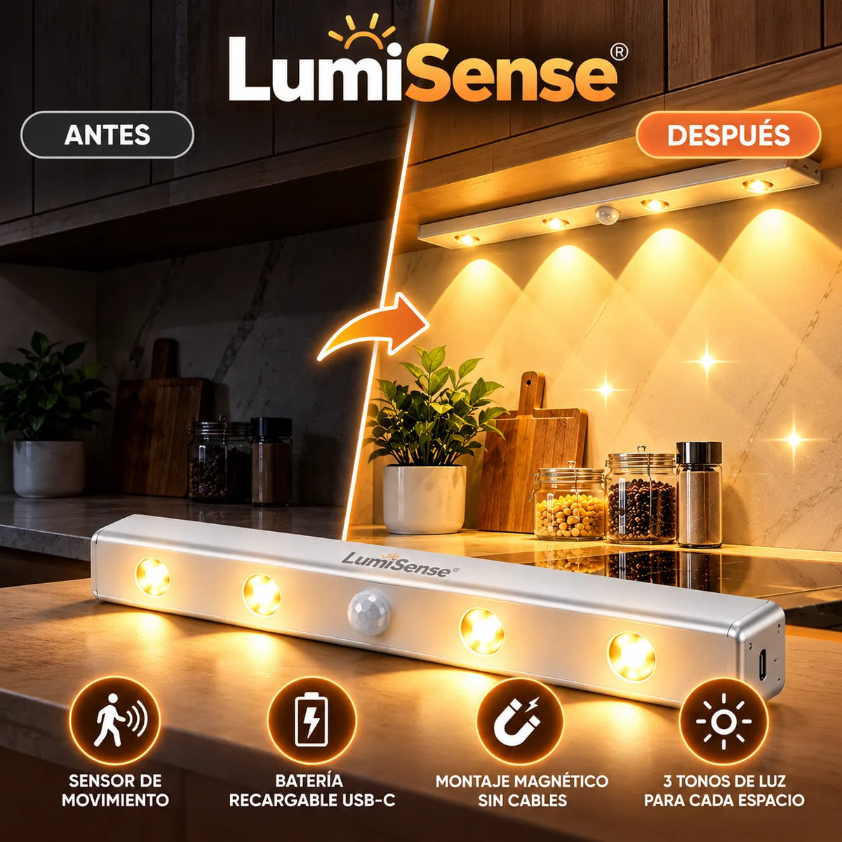 ¡Ilumina esos rincones oscuros de tu casa con esta barra LED potente!
